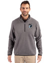 Minnesota United FC Cutter & Buck Cascade Eco Fleece Mens Quarter Zip Jacket Elemental Grey/Black Front Thumbnail Image