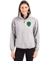 Seattle Sounders FC Cutter & Buck Charter Eco Recycled Womens Anorak Jacket Polished Medium Gray Front Thumbnail Image