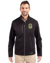 Nashville SC Cutter & Buck Evoke Softshell Recycled Full Zip Mens Jacket Black Front Thumbnail Image