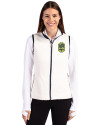 Nashville SC Cutter & Buck Cascade Eco Fleece Womens Vest Shell/Navy Blue Front Thumbnail Image