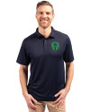 Seattle Sounders FC Cutter & Buck Forge Eco Stretch Recycled Mens Polo Navy Blue Front Thumbnail Image