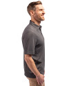 LAFC Cutter & Buck Forge Eco Stretch Recycled Mens Polo Dark Black Heather Side Thumbnail Image
