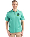 Seattle Sounders FC Cutter & Buck Coastline Epic Comfort Recycled Mens Polo Kelly Green Front Thumbnail Image