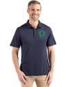Seattle Sounders FC Cutter & Buck Coastline Epic Comfort Recycled Mens Polo Navy Blue Front Thumbnail Image