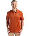 Texas Longhorns College Football Playoff 2025 Peach Bowl Champions Cutter & Buck Forge Eco Stretch Recycled Mens Polo Texas Orange Front Thumbnail Image
