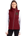 Atlanta United FC - Cutter & Buck Mainsail Sweater Knit Womens Asymmetrical Vest Cardinal Red Heather Front Thumbnail Image