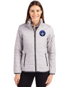 CF Montréal Cutter & Buck Rainier PrimaLoft®  Womens Eco Insulated Full Zip Puffer Jacket Polished Medium Gray Front Thumbnail Image