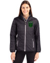 Austin FC - Cutter & Buck Rainier PrimaLoft®  Womens Eco Insulated Full Zip Puffer Jacket Black Front Thumbnail Image