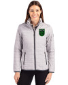 Austin FC - Cutter & Buck Rainier PrimaLoft®  Womens Eco Insulated Full Zip Puffer Jacket Polished Medium Gray Front Thumbnail Image