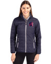 St. Louis City SC Cutter & Buck Rainier PrimaLoft®  Womens Eco Insulated Full Zip Puffer Jacket Dark Navy/Silver Front Thumbnail Image