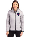 St. Louis City SC Cutter & Buck Rainier PrimaLoft®  Womens Eco Insulated Full Zip Puffer Jacket Polished Medium Gray Front Thumbnail Image
