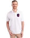 St. Louis City SC Cutter & Buck Advantage Eco Tri-Blend Pique Mens Polo White Front Thumbnail Image