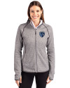 Sporting Kansas City Cutter & Buck Mainsail Full Zip Hooded Womens Jacket Polished Heather Front Thumbnail Image