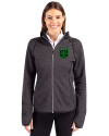 Austin FC - Cutter & Buck Mainsail Full Zip Hooded Womens Jacket Charcoal Heather Front Thumbnail Image