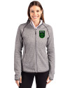 View image 4: Austin FC - Cutter & Buck Mainsail Sweater-Knit Womens Full Zip Hooded Jacket Polished Heather Front