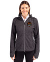 Houston Dynamo FC Cutter & Buck Mainsail Full Zip Hooded Womens Jacket Charcoal Heather Front Thumbnail Image