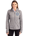Chicago Fire FC Cutter & Buck Mainsail Full Zip Hooded Womens Jacket Polished Heather Front Thumbnail Image