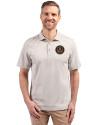 Atlanta United FC - Cutter & Buck Virtue Eco Pique Stripe Recycled Mens Polo Polished Medium Gray Front Thumbnail Image