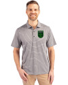 Austin FC - Cutter & Buck Forge Eco Heather Stripe Stretch Recycled Mens Polo Elemental Grey Heather Front Thumbnail Image