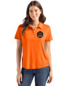 Houston Dynamo FC Cutter & Buck Coastline Epic Comfort Recycled Womens Polo College Orange Front Thumbnail Image