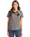 Houston Dynamo FC Cutter & Buck Coastline Epic Comfort Recycled Womens Polo Elemental Grey Front Thumbnail Image