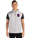 St. Louis City SC Cutter & Buck Stealth Hybrid Quilted Mens Windbreaker Vest Polished Medium Gray Front Thumbnail Image