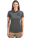 CF Montréal Cutter & Buck Advantage Eco Tri-Blend Pique Womens Polo Elemental Grey Front Thumbnail Image