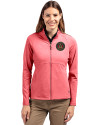 Atlanta United FC - Cutter & Buck Adapt Eco Knit Heather Recycled Womens Full Zip Cardinal Red Heather Front Thumbnail Image