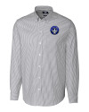 CF Montréal Cutter & Buck Stretch Oxford Stripe Mens Big and Tall Long Sleeve Dress Shirt Charcoal Mannequin Thumbnail Image