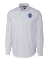 Vancouver Whitecaps FC Cutter & Buck Stretch Oxford Stripe Mens Big and Tall Long Sleeve Dress Shirt Light Blue Mannequin Thumbnail Image
