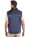 Chicago Fire FC Cutter & Buck Stealth Hybrid Quilted Mens Big and Tall Windbreaker Vest Liberty Navy Back Thumbnail Image