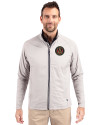 Atlanta United FC - Cutter & Buck Adapt Eco Knit Hybrid Recycled Mens Full Zip Jacket Polished Medium Gray Front Thumbnail Image