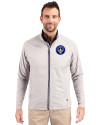 CF Montréal Cutter & Buck Adapt Eco Knit Hybrid Recycled Mens Full Zip Jacket Polished Medium Gray Front Thumbnail Image