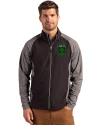 Austin FC - Cutter & Buck Adapt Eco Knit Hybrid Recycled Mens Full Zip Jacket Black Heather/Black Front Thumbnail Image