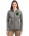 Austin FC - Cutter & Buck Adapt Eco Knit Hybrid Recycled Womens Full Zip Jacket Elemental Grey Front Thumbnail Image