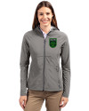 Austin FC - Cutter & Buck Adapt Eco Knit Hybrid Recycled Womens Full Zip Jacket Elemental Grey Front Thumbnail Image