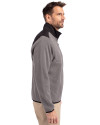 Real Salt Lake Cutter & Buck Cascade Eco Fleece Mens Full Zip Jacket Elemental Grey/Black Side Thumbnail Image