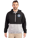 Chicago Fire FC Cutter & Buck Charter Eco Recycled Mens Anorak Jacket Black/Polished Front Thumbnail Image