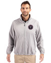 Inter Miami CF Cutter & Buck Charter Eco Recycled Mens Full-Zip Jacket Polished Medium Gray Front Thumbnail Image