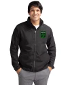 Austin FC - Cutter & Buck Charter Eco Recycled Mens Full-Zip Jacket Black Front Thumbnail Image
