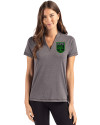 Austin FC - Cutter & Buck Forge Eco Heathered Stretch Womens Blade Top Dark Black Heather Front Thumbnail Image