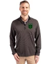 Austin FC - Cutter & Buck Virtue Eco Pique Micro Stripe Recycled Mens Quarter Zip Black/Elemental Grey Front Thumbnail Image