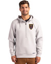 Real Salt Lake Cutter & Buck Roam Epic Versatility Half Zip Recycled Mens Hooded Pullover Solitare Front Thumbnail Image