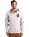 CF Montréal Cutter & Buck Roam Epic Versatility Half Zip Recycled Mens Hooded Pullover Solitare Front Thumbnail Image