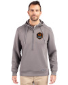 Houston Dynamo FC Cutter & Buck Roam Epic Versatility Half Zip Recycled Mens Hooded Pullover Elemental Grey Front Thumbnail Image