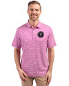 Inter Miami CF Cutter & Buck Forge Eco Double Stripe Stretch Recycled Mens Polo Gelato/White Front Thumbnail Image