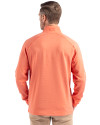 New York City FC Cutter & Buck Peshastin Fleece Recycled Mens Half Zip Pullover College Orange Heather Back Thumbnail Image