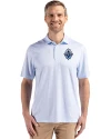 Vancouver Whitecaps FC Cutter & Buck Pike Eco Diamond Dot Print Recycled Mens Polo Atlas Light Blue Front Thumbnail Image