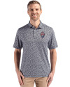 Colorado Rapids Cutter & Buck Pike Eco Flora Print Recycled Mens Polo Black Front Thumbnail Image