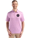Inter Miami CF Cutter & Buck Pike Eco Flora Print Recycled Mens Polo Gelato Fuchsia Front Thumbnail Image